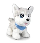 Simba - ChiChi Love Husky - Peluche Interactive 30cm - 60 Sons - Version Française - Dès 4 Ans - 105890050002