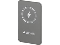 Verbatim Charge ''N'' Go, 5000 Mah, Litium Polymer (Lipo), Quick Charge 3.0, Trådlös Laddning, Grå