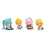 4st Set Hatsune Miku Kagamine Len Kagamine Rin Megurine Luka Sleep Ver. Figur