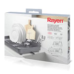 Rayen Extendable Dish Drainer, Polypropylene, Grey, 36 x 51 x 9.5 cm