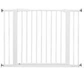 BabyDan Swing Shut, Pressure Fit Stair Gate, 77.3-110 cm, Baby Gate/Safety Gate, White, Made in Denmark - (Pet Gate/Dog gate)