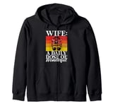 Wife a daily Dose of Wonderful Wife Zip Hoodie