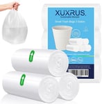 XUXRUS Pedal Bin Liners 10L Small Clear Plastic Bin Bags 78 Counts Strong Wasteb