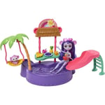 Enchantimals-Piscine singe-Coffret poup�e et accessoires HTW73