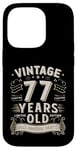 Coque pour iPhone 14 Pro Vintage Legend 77 Years Old Limited Edition Men Women Bday