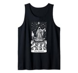 The Hermit Tarot Card Wisdom Enigmatic Esoteric Occult Tank Top