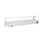 Royal Catering Bain marie - 2,000 W 5 GN 1/2 Trykk Glassbeskyttelse