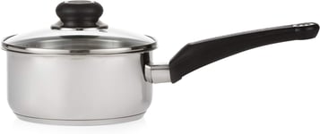 Morphy Richards 970112 Equip Pouring Saucepan with Glass Lid, Stay Cool Handles