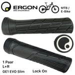 Ergon Vélo Poignées GE1 EVO SLIM MTB Électrique Verrouiller Vis Noir