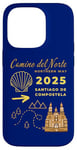 Coque pour iPhone 14 Pro Camino Del Norte 2025 Saint-Jacques-de-Compostelle