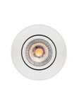 Scan Products Luna Low Profile 2.0 Udendørs indbygningsspot 5,9W 3000K Ra90 IP44, Mat hvid