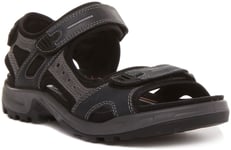 Ecco OffRoad Outdoor Andes 2 Hook&Loop Youth Sandals In Black UK 6.5 - 11.5