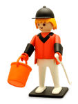 Figurine en résine Playmobil Plastoy - Le Cavalier de Concours d'Obstacles