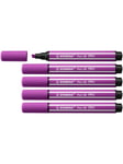 STABILO Pen 68 MAX - Felt-tip pen with thick chisel point - Lilac