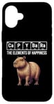 iPhone 16 Plus Capybara The Elements Of Happiness Periodic Table Chemistry Case