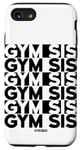 Coque pour iPhone SE (2020) / 7 / 8 Gym Sis Gym Sœur Entraînement Design sur le Dos Femmes Gym