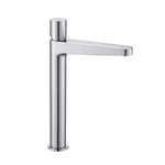 Robinet mélangeur pour évier, lavabo et vasque salle de bain 8214, Bec haut, Chrome