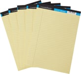 Cambridge Lined Paper A4 Refill Pad, 100 Page, Legal Pack 5, Yellow