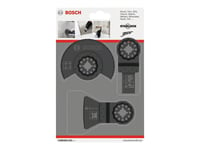 Bosch Basic - Tilbehørssett For Multiverktøy - For Tre, Flis, Fliseklebemiddel, Morter, Copper Pipes, Non-Hardened Metal - 3 Deler - Starlock