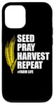 iPhone 12/12 Pro Seed Pray Harvest Repeat Farming Farmer Life Men Women Case