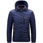 (M-Blue2)Huomaa, että nimikkeemme alkavat värillä ja koolla. Jos tarvitset eri väriä tai kokoa, ilmoita haluamasi väri tai koko.2024 Miesten Solid Casual Jackets Hot Fashion Brand Outdoor Lämmin Tuulenpitävä Hupullinen Takit Laadukkaat talvitakit miehille