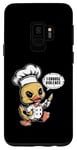 Coque pour Galaxy S9 Chef Cook Duck – Dictons humoristiques mignons graphiques sarcastiques humoristiques