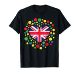 Funny Spotty UK Flag Day 2024 Dotted Kids Girl Boys Children T-Shirt