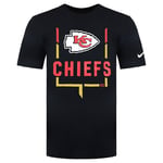 Nike NFL Kansas City Chiefs Legend Goal Post Mens T-Shirt - Black - Size 2XL