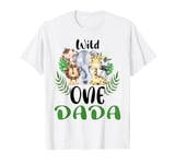 Dada of The Wild One Zoo Birthday Safari Jungle Animal T-Shirt