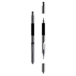 XTREMEMAC Stylet Professionnel élégant 3 en 1 avec Pointe en Microfibre, Disque de précision et Stylo à Bille Rechargeable (Gris sidéral) Noir, Argent XWH-STY-83