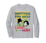 Laurel & Hardy Another Fine Mess Retro Stars Poster Art Long Sleeve T-Shirt