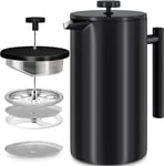 Stainless  Steel  French  Press -  Double  Wall  Coffee  Press -  Stainless  Ste