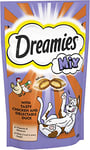 Dreamies Cat Treats, Tasty Snacks with Delicious Chicken and Delectable Duck, 8 Pouches of 60 g