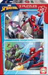 Educa - 2 Puzzles Spiderman 48 Pièces pour Enfants | Puzzle Marvel 2x48 | Puzzle Enfant +4 Ans Spider-Man (18099)