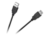 Cabletech AM-AF USB-jatkokaapeli 1m musta.