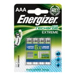 Energizer Accu Recharge Extreme AAA 800 mAh (par 4)