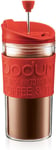 BODUM Travel French Press Coffee Maker Set with Extra Lid, Vacuum, 0.35 L/12 Oz,