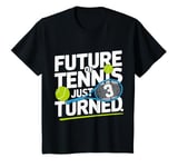 Youth 3rd Birthday Tennis Player 3 Year Old Tennis T-Shirt