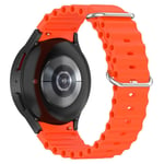 Samsung Galaxy Watch 5 Pro 45mm Sportigt Full-fit armband i silikon, orange