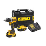 Dewalt Borr-/skruvdragare DCD800P2T-QW 18V, med 2 st 5Ah-batterier & TSTAK