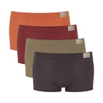 Sloggi Boxer Homme, Lot De 4 - Go Natural Hipster C4p, Coton Bio Mélange De Bruns M (Medium)