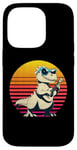 Coque pour iPhone 14 Pro T-Rex Dinosaur Playing Guitar Funny for Kids Dinosaur Lovers