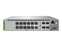 Allied Telesis At Xs916mxt - Switch - L2+ - Administrerad - 12 X 100/1000/10000 + 4 X 10 Gigabit Sfp+ - Skrivbordsmodell, Rackmonterbar, Väggmonterbar