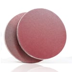 Disques de Ponçage Papier Abrasifs Ø300 mm Grain 5 x P60/100/120/180/240/320,rouge.Papier abrasif pour construction a sec.Compatible avec les ponceuses à disque Poncer/Polir(30PCS)