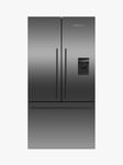 Fisher & Paykel Series 7 RF540ADUB7 Freestanding 70/30 American Fridge Freezer, Black Stainless Steel