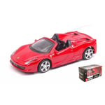 [FR] Burago FERRARI 458 SPIDER RED 1:43 - BU31134R