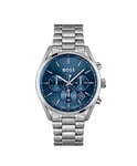 BOSS Montre Chronographe à Quartz pour homme Collection Champion avec Bracelet en Acier Inoxydable ou en cuir