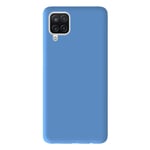 Coque silicone unie Mat Bleu compatible Samsung Galaxy A12 5G - Neuf