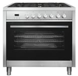 Bush BRC90DFSS 90cm Dual Fuel Range Cooker - Stainless Steel