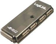 LogiLink USB 2.0 Hub 4-Port Bus Powered - Concentrateur (hub) - 4 x USB 2.0 - de bureau